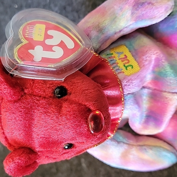 July Birthday Teddy Bear Red Kids Adults plush toy Celebration - Picture 2 of 9